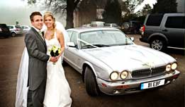 Stretched Daimler available for hire as a wedding car